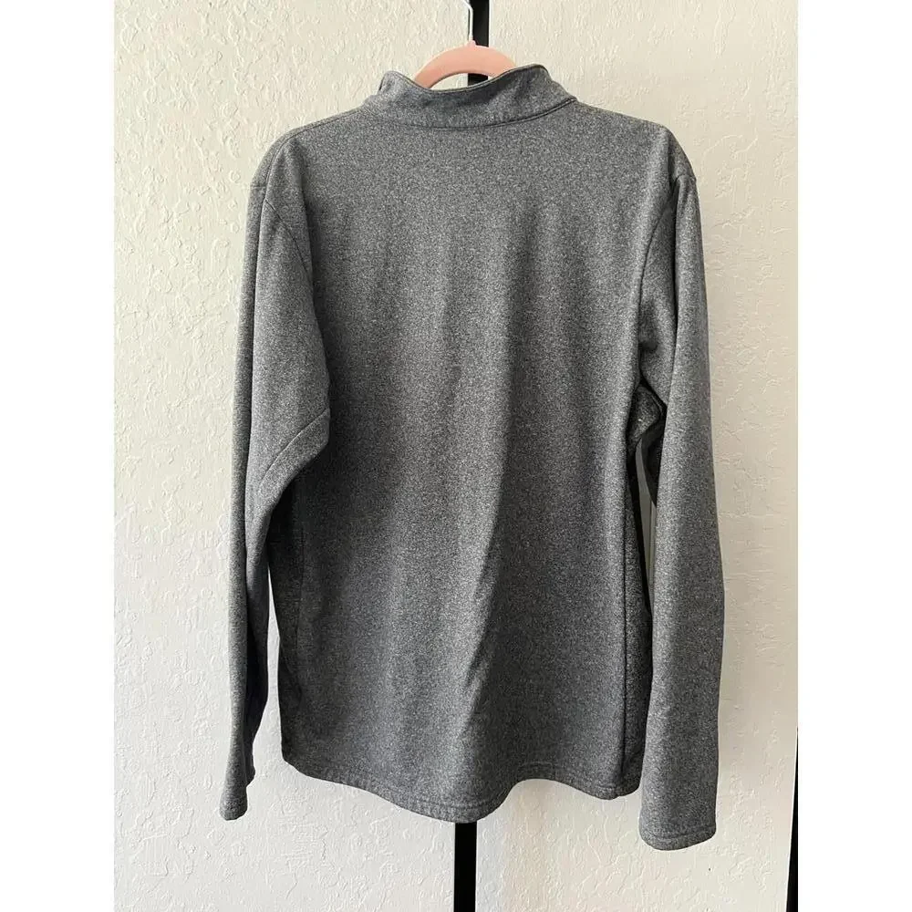 Columbia Men's Quarter-Zip Pullover - Comfortable Gray Fleece - L - Picture 2 of 5
